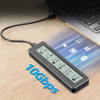 Внешний карман ShuoLe TP18-P-10G USB 3.2 для M.2 NVMe/SATA SSD 2280 с экраном и охлаждением
