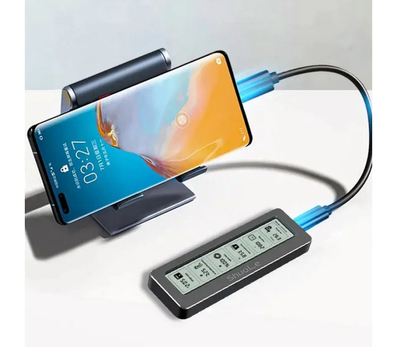 Внешний карман ShuoLe TP18-P-10G USB 3.2 для M.2 NVMe/SATA SSD 2280 с экраном и охлаждением