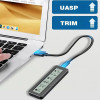 Внешний карман ShuoLe TP18-P-10G USB 3.2 для M.2 NVMe/SATA SSD 2280 с экраном и охлаждением