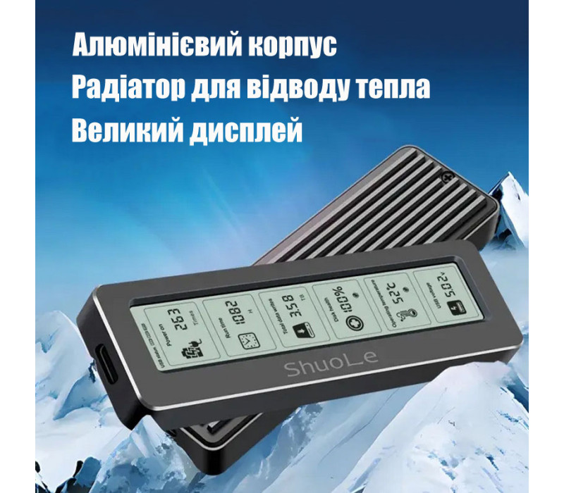 Внешний карман ShuoLe TP18-P-10G USB 3.2 для M.2 NVMe/SATA SSD 2280 с экраном и охлаждением
